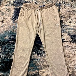 Adidas Gray Striped Cigarette Pant w/Zippers